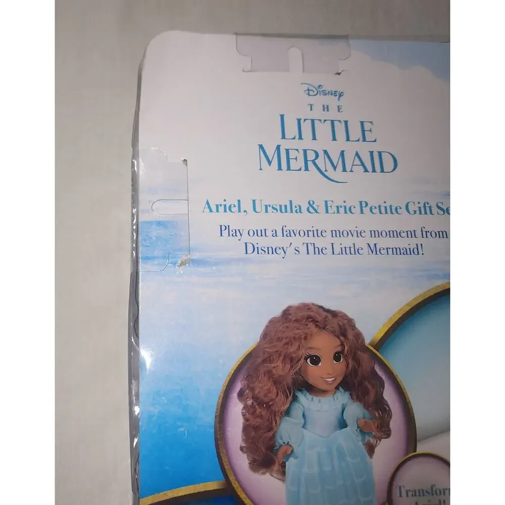 The little mermaid  Ariel, Ursula and Eric petite gift set
